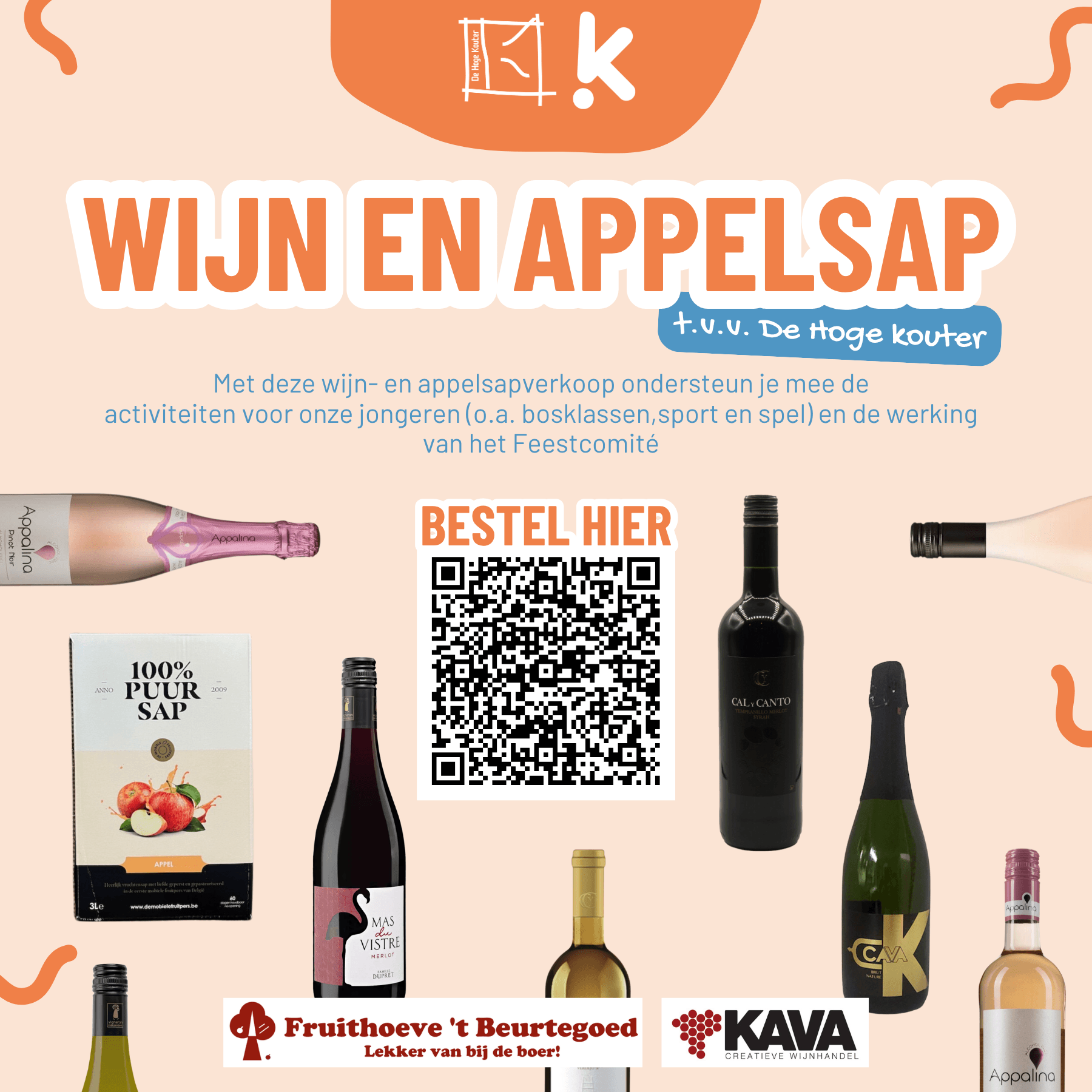 Wijn en appelsap – t.v.v. De Hoge Kouter
